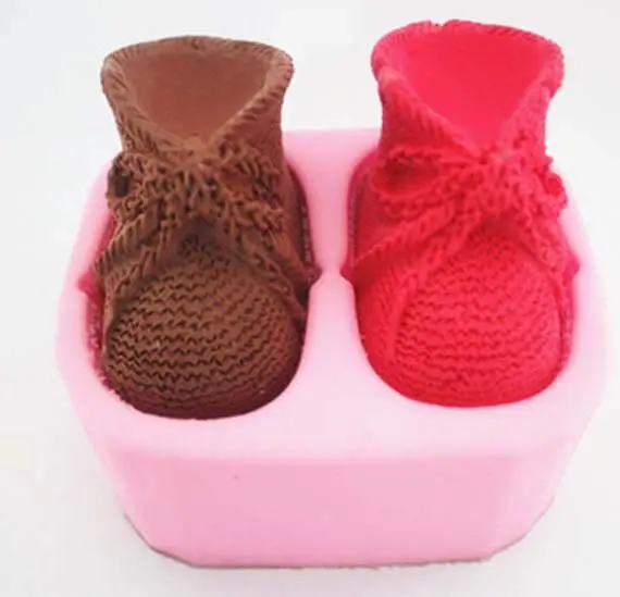 

PRZY Bow-knot shoes Mold Soap Molds Handmade Mould Shoes Silicone Molds Soap Fondant Clay Resin Moulds Candle Mould