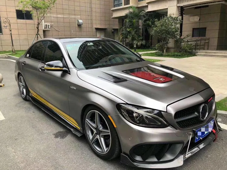 Передний бампер Крышка вентиляционного отверстия отделка для Mercedes Benz W205 C43 AMG C180