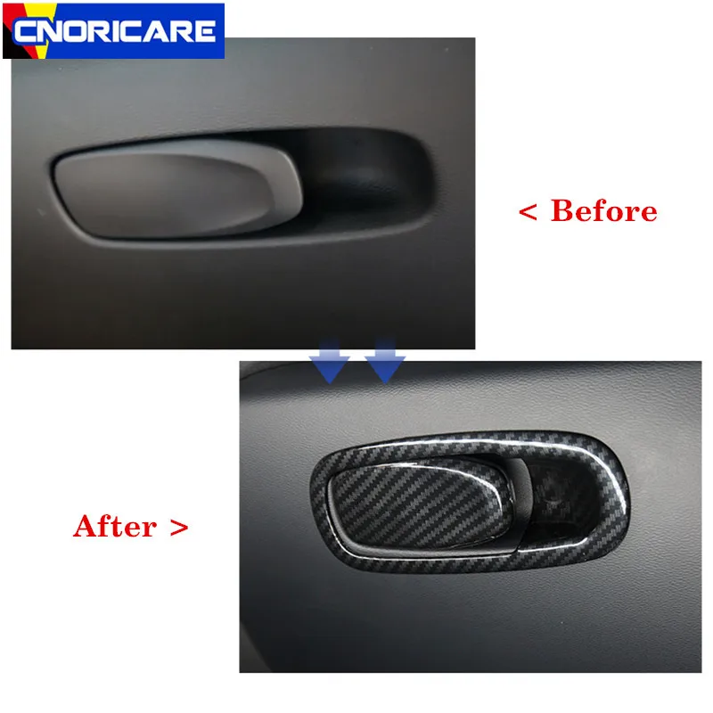 Декоративная накладка на рамку переключателя ручки бардачка автомобиля в стиле углеродного волокна для Volvo XC60 2018 ABS интерьерные наклейки.