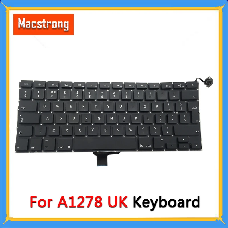

Совершенно новая клавиатура A1278 для ноутбука Macbook Pro 13 дюймов, клавиатура A1278 для ноутбука с английской раскладкой без подсветки 2009 2010 2011 2012