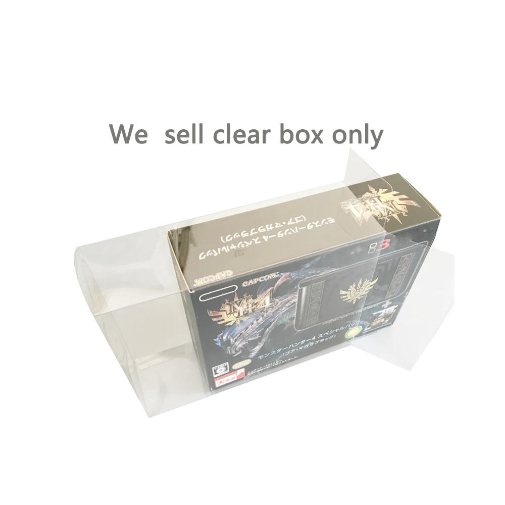10PCS Clear Transparent Collection Cover For 3DSLL Monster Hunter Storage Protective Box Display Box Japanese Version