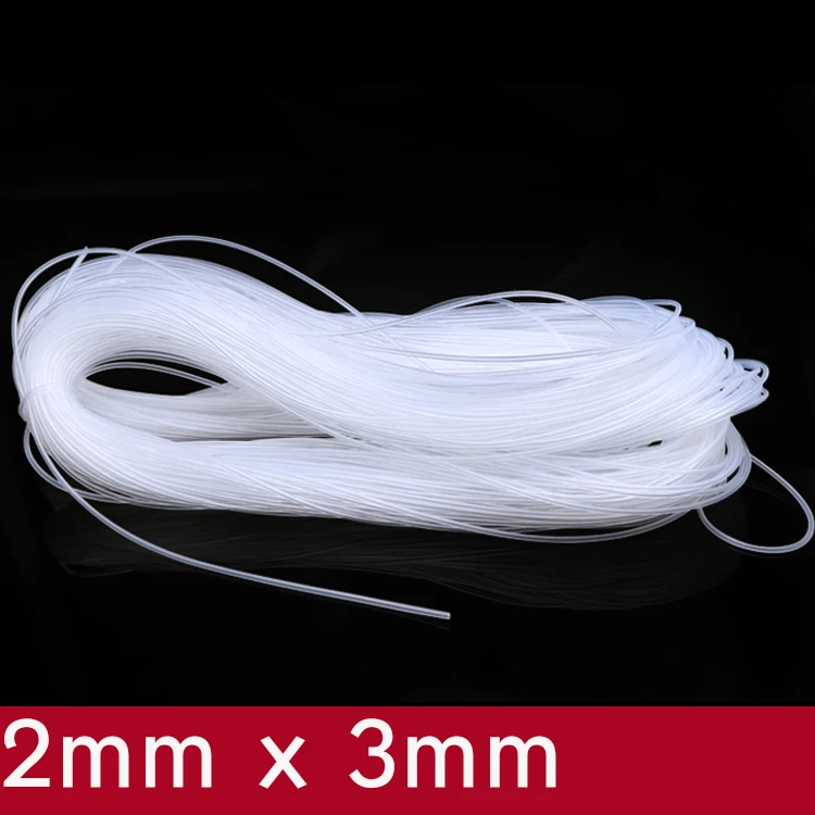 

Transparent Flexible Silicone Tube ID 2mm x 3mm OD Food Grade Non-toxic Drink Water Rubber Hose Milk Beer Soft Pipe Connector