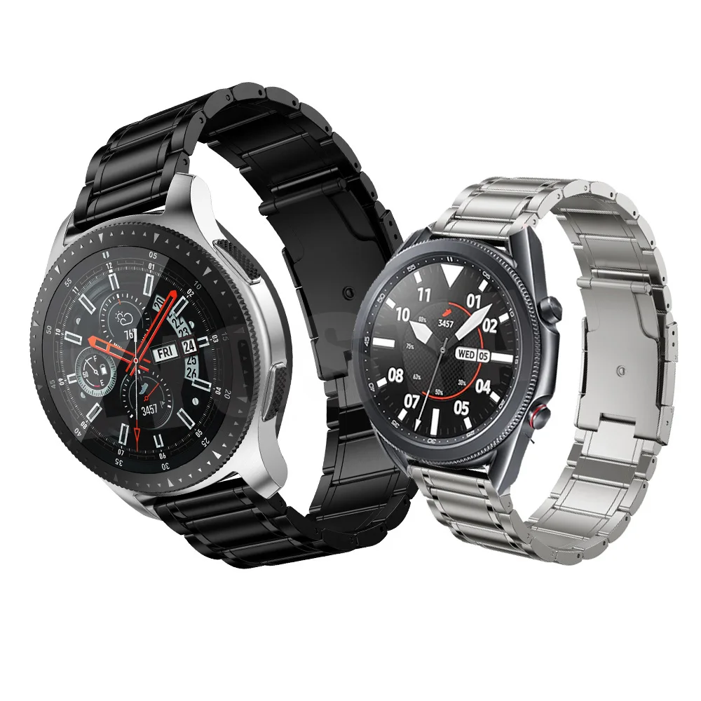 

Ремешок из титанового сплава для Samsung S3 Galaxy Watch 46 мм/Watch 3 45 мм, браслет для HuaWei GT 2 46 мм/GT2 pro, 22 мм