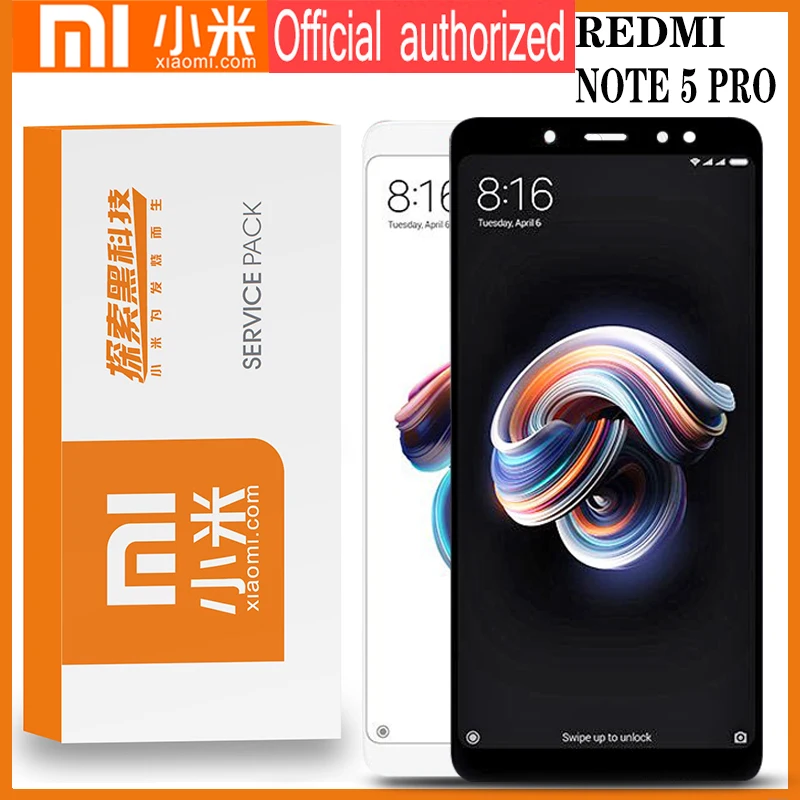 5,9" дисплей Замена для XIAOMI REDMI NOTE 5 PRO кодирующий преобразователь сенсорного экрана в сборе с розничной упаковкой