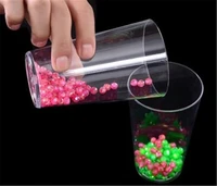 color bead separation with cup magic tricks close up street gimmick prop accessories funny two tumblers beads separate magie