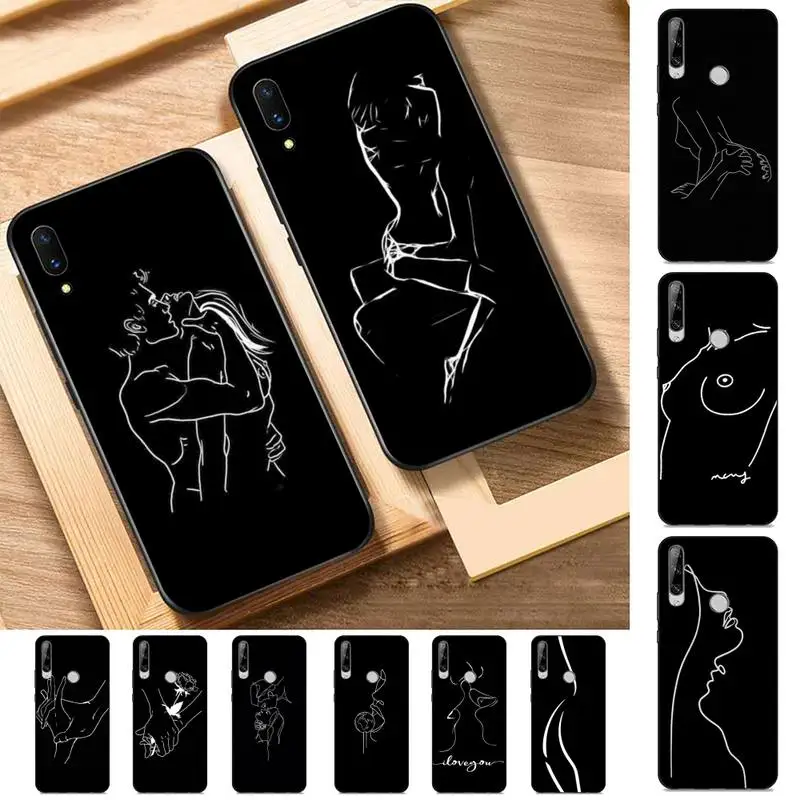 Чехол для телефона YNDFCNB Kiss Rose Sex Girl Body Art Для Huawei Y 6 9 7 5 8s prime 2019 2018 enjoy plus | Мобильные