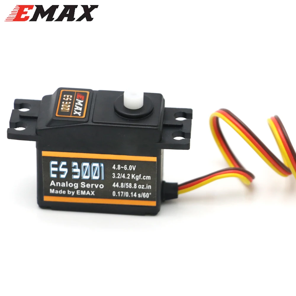 RC Servo 4 шт./лот EMAX ES3001 43g стандартный аналоговый сервопривод для вертолета лодки