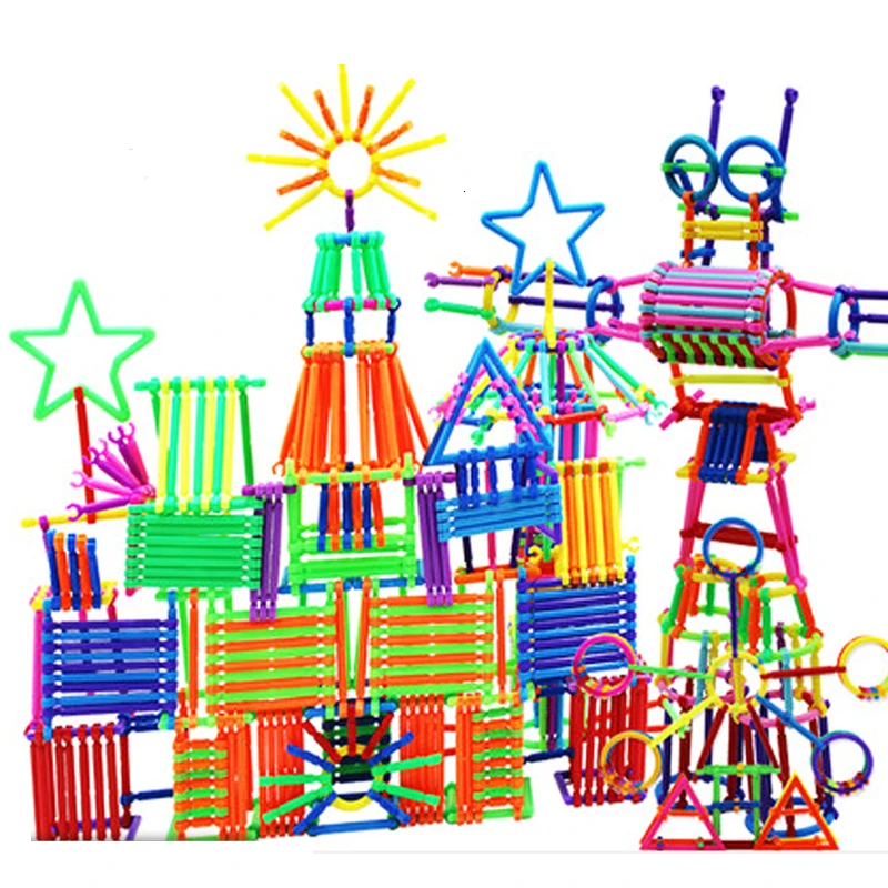 256 шт. 3D DIY модели и строительные игрушки Smart Stick Пластиковые Креативные умные для