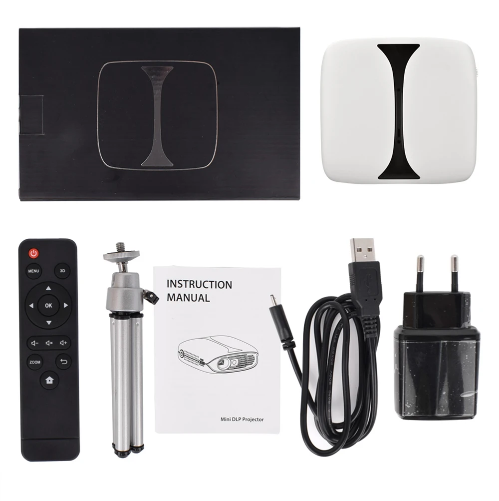 Портативный проектор RD606 Mini DLP HD 180 ANSI люмен карманный домашний 1080P smart wifi Android 7