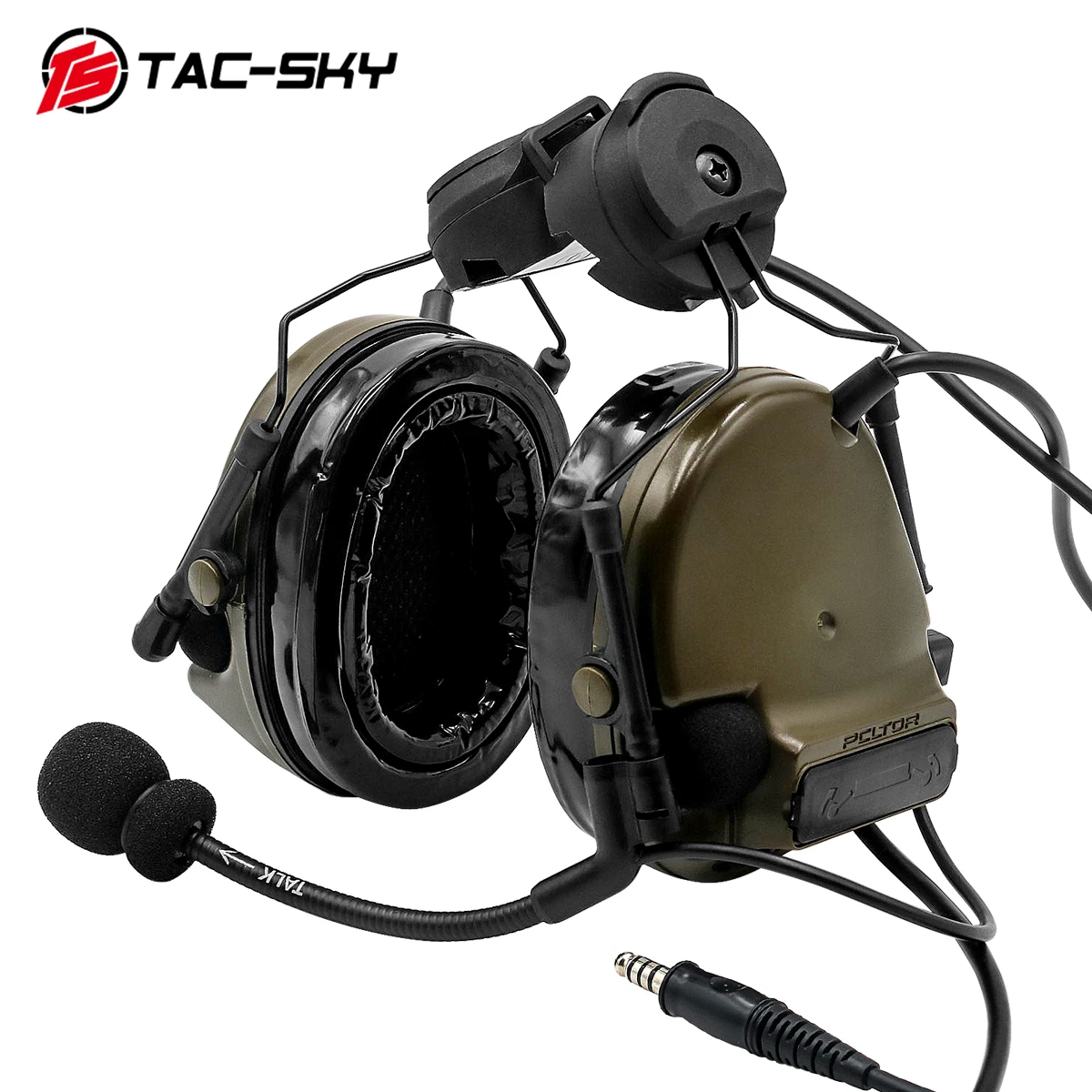 COMTAC TAC-SKY comtac iii шлем БЫСТРЫЙ трек кронштейн версия силиконовые наушники шумоподавление пикап тактическая гарнитура FG
