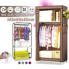 Шкаф для одежды складной, шкаф для сушки одежды, из нетканого материала, защита от пыли, 145x60x45 см