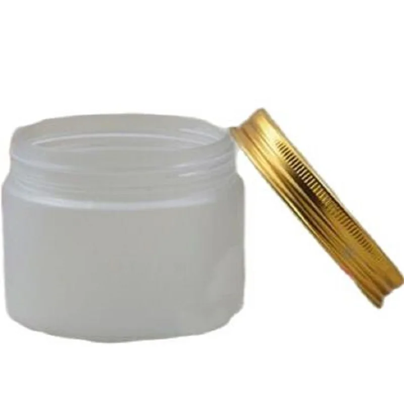 Пластиковая банка для крема 100 г мл алюминиевый колпачок Косметический Горшок