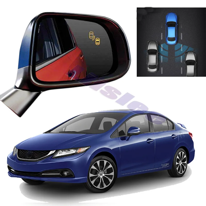 

Car BSM BSD BSA Radar Warning System Safety Driving Alert Mirror Detection Sensor For HONDA Civic 9 FB 2011 2013 2015 2016 2017