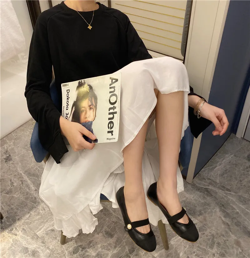 Mary janes shoes mixed color casual comfy women flats pearl round toe shallow brief loafers leisure femme summer lazy moccasins | Обувь