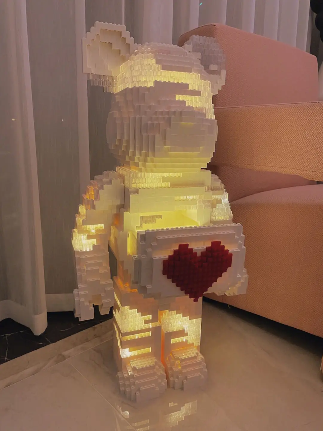 Конструктор MOC 2021 70 см Детский развивающий конструктор Bearbrick | Игрушки и хобби