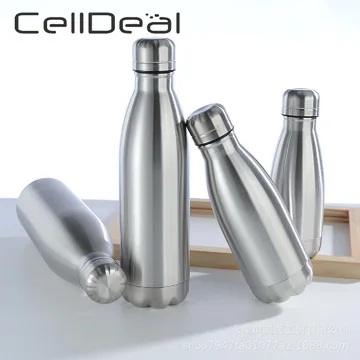 

350/500/750/1000ML Multipurpose Portable Water Bottle Stainless Steel Outdoor Sleek Mouth Coffee Tea Drinkware for Sports Travel