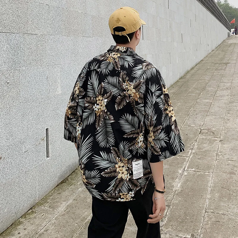 Разборчивые летние цветочные рубашки для мужчин 2020 Уличная Повседневная