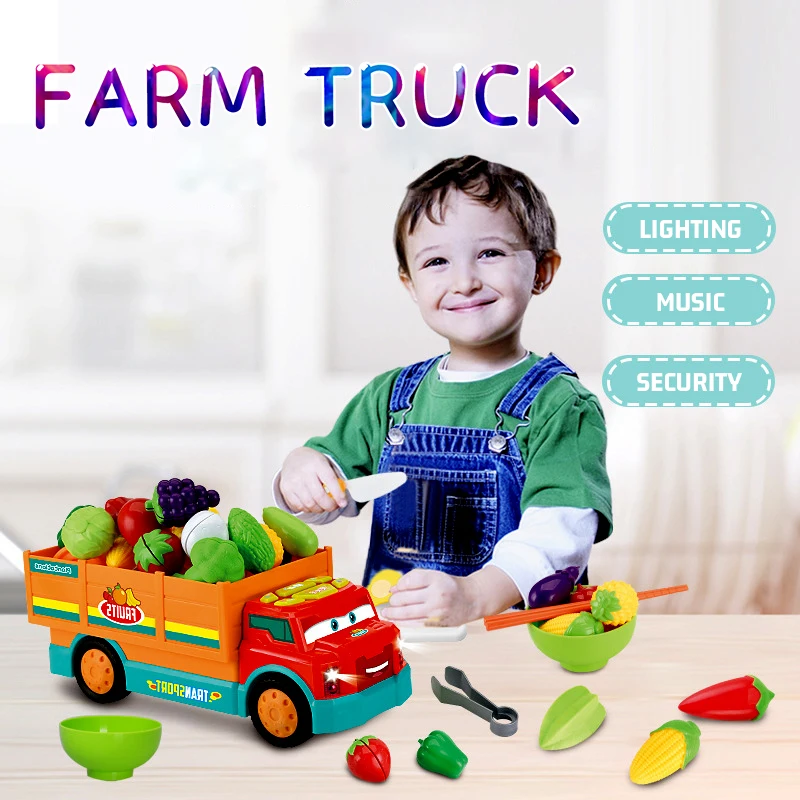 Детский Маленький грузовик для раннего детского образования игрушка семья