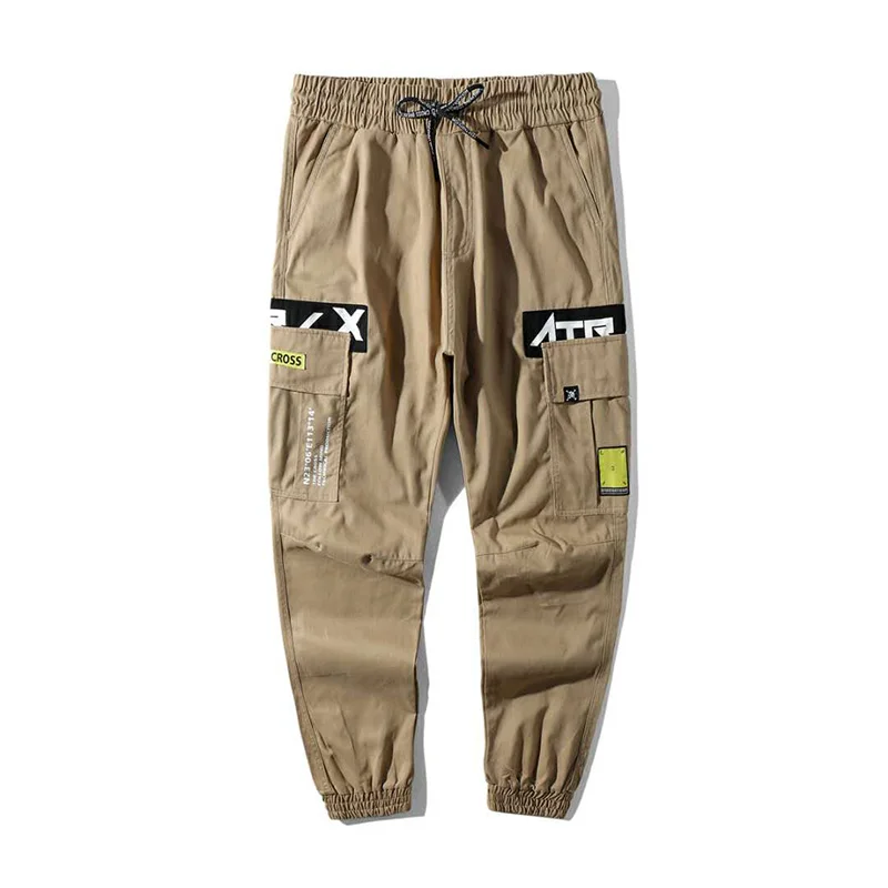 Брюки-карго CROXX Techwear мужские уличная одежда Джоггеры в стиле хип-хоп панк черные