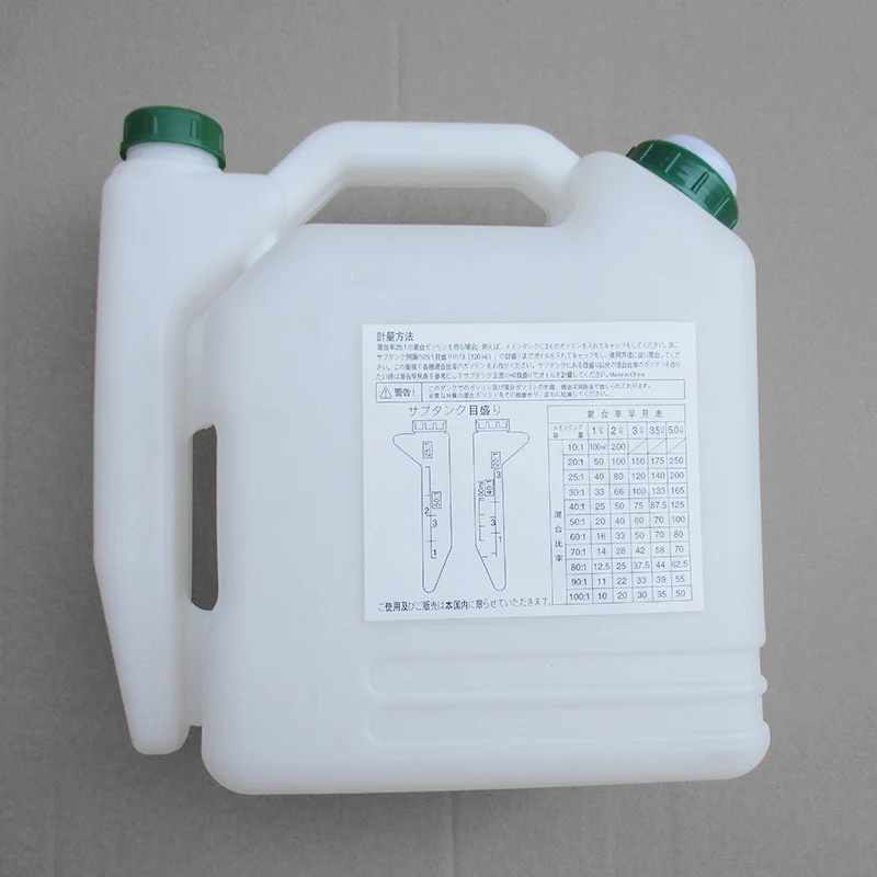 

5 Litre Oil Petrol Fuel Mixing Bottle Tank 2 Stroke Lawn Mower Part 20:1~50:1 CA Mixing Bottle Garden Power Tools For Trimmer