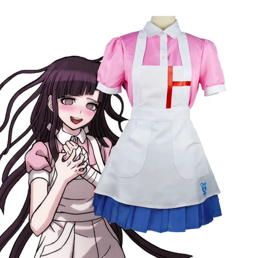 

Anime Danganronpa Cosplay Sin Wood Mikan Cosplay Anime Costume Nurse Outfit