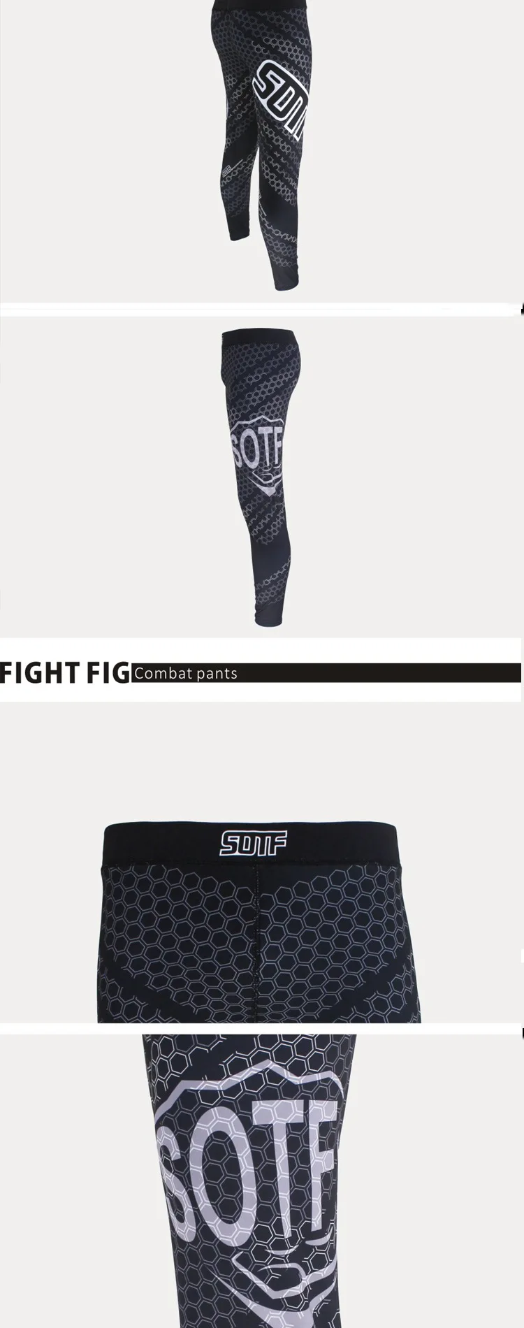 SUOTF Муай Тай ММА Fightwear Боксерский набор компрессионные Джерси Брюки Шестигранная печать Рашгард кикбоксинг плотная длинная футболка брюки