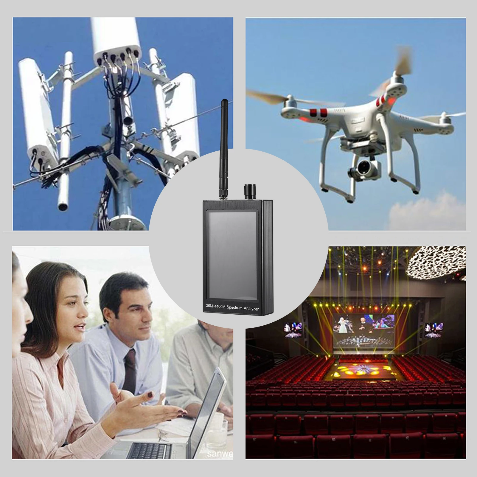 Профессиональный высокоточный анализатор спектра с ЖК дисплеем TFT высокой