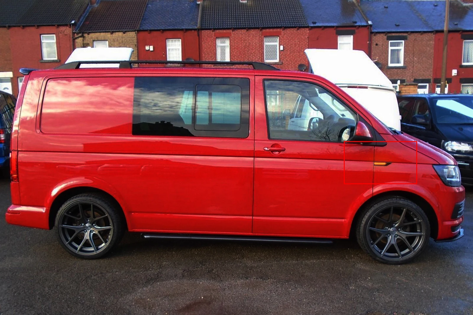 

ANGRONG Amber LED Side Indicator Repeater Light Clear Lens For VW T6 Transporter 2015-up