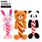 Устойчивая к укусам молярная игрушка Тедди, игрушка-веревка, товары для домашних животных, веселая твист-игрушка