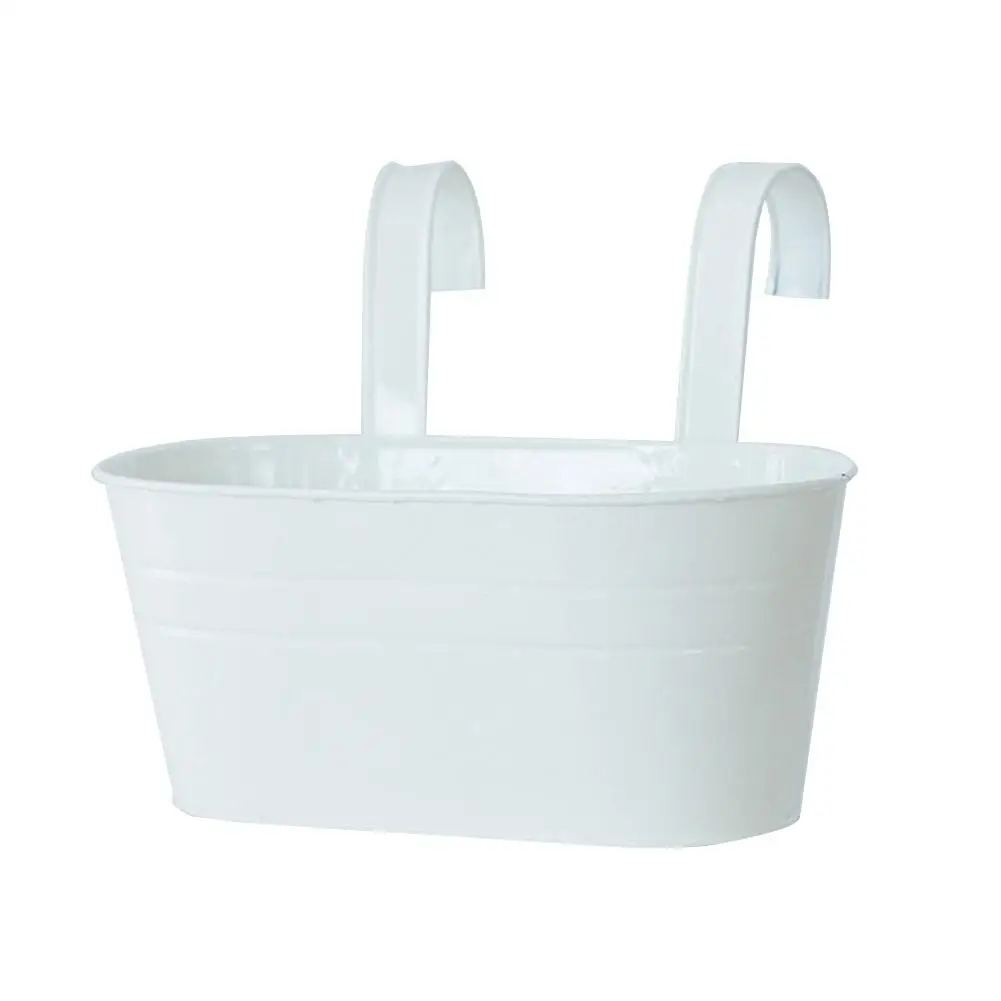 

Flowerpot Removable Hook With Double Hooks Small And Beautiful Oval Bucket Tin Bucket Succulent Flower Pot Tin Hanging Pot