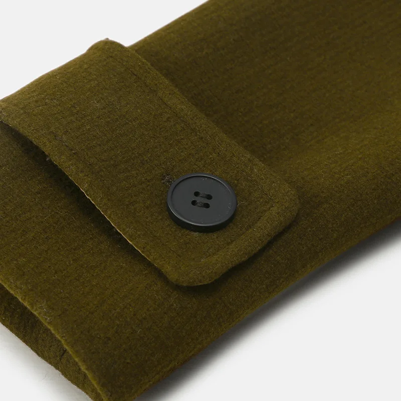 Женское шерстяное пальто с длинным рукавом Корейская прямая куртка Осень-зима 2018