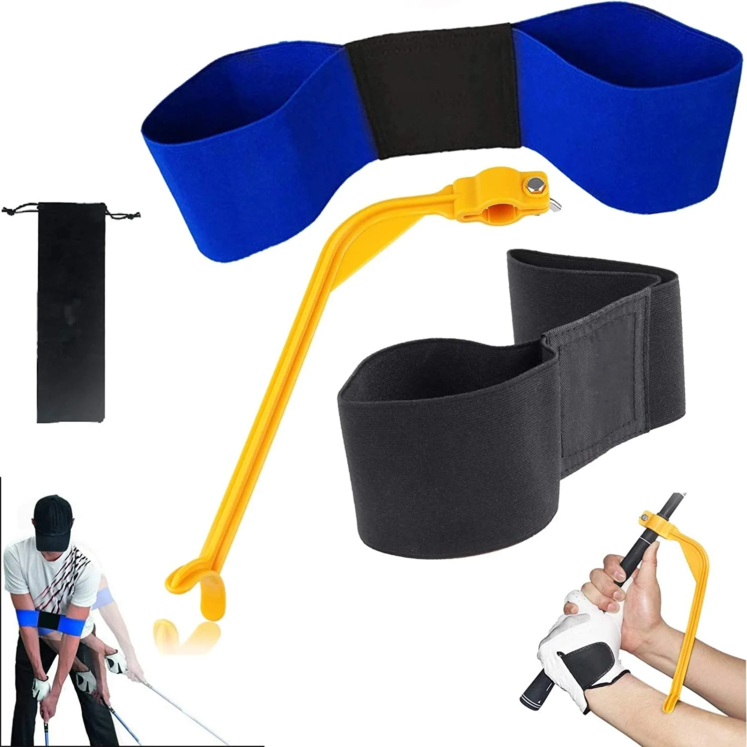 

Golf Swing Correcting Tool and Swing Training Aid Arm Band, Unisex Golf Posture Motion Correction Trainer for Beginner and Kid t