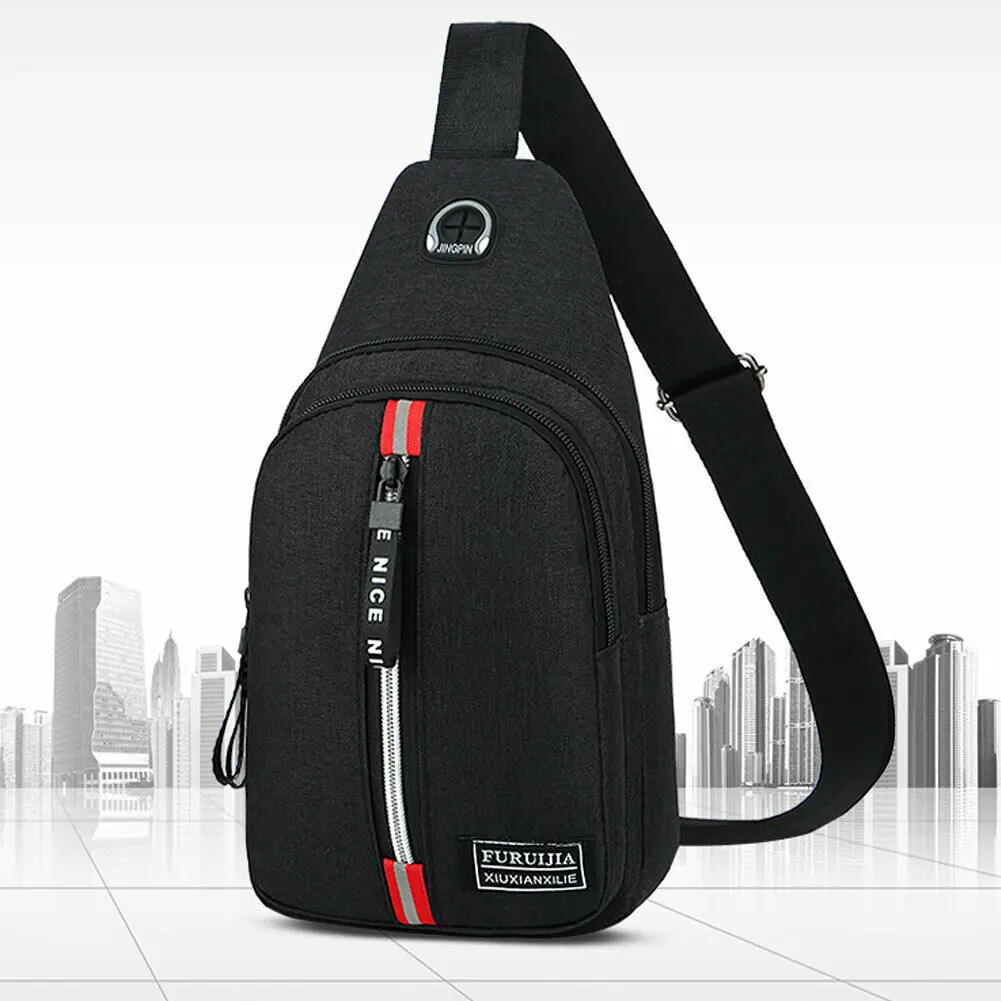 Сумки через плечо нагрудная сумка мужская на Повседневная из цельного материала