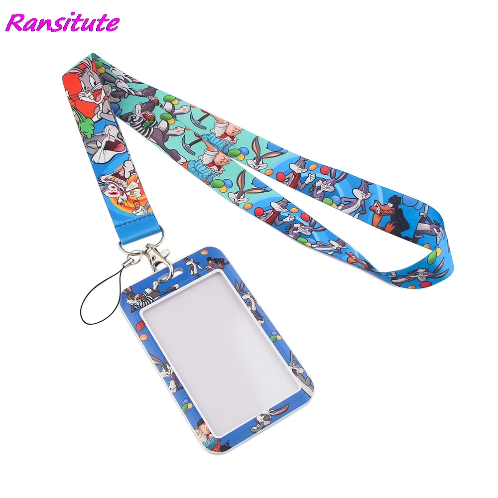 Забавный мультяшный шнурок ranout R1496 в виде кролика держатель для карт