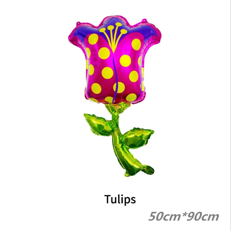 Новый большой цветок розы Подсолнух Алюминиевая Пленка воздушный шар украшение