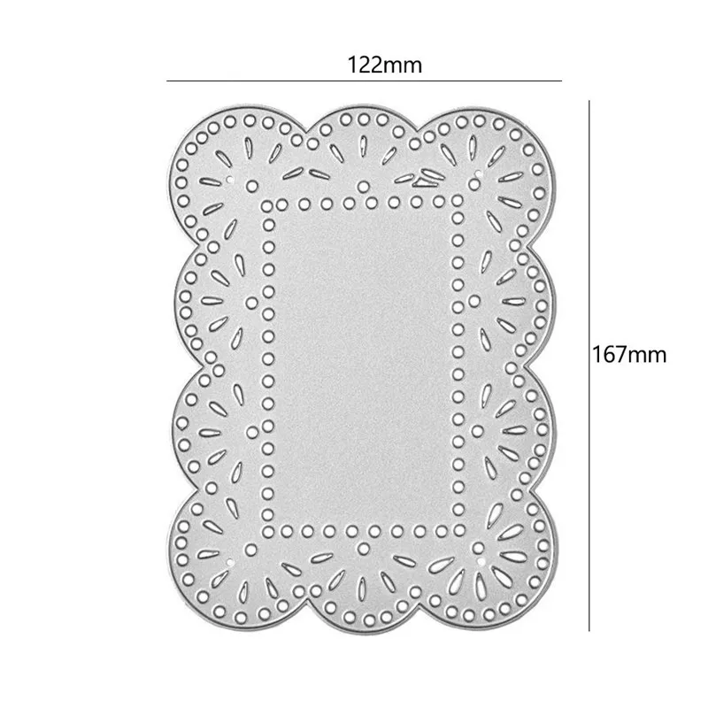 YaMinSanNiO Dies Flower Frame Metal Cutting for DIY Scrapbooking Craft Card Embossing Die Cut New Template Stencil |
