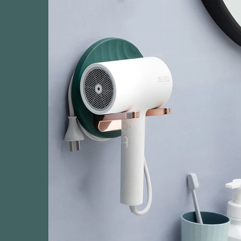 bathroom hair dryer storage rack punch free toilet multi functional holder bathroom wall storage organizer shelf blower rack free global shipping