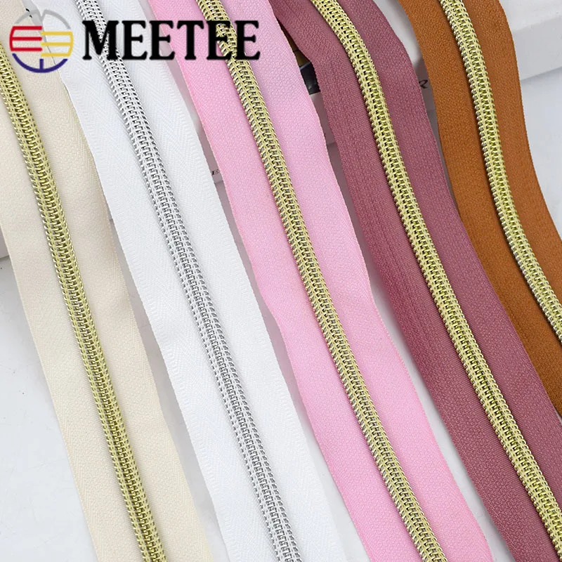 Meetee 10 метров 5 # нейлоновая молния длинная катушка молнии рулон для одежды