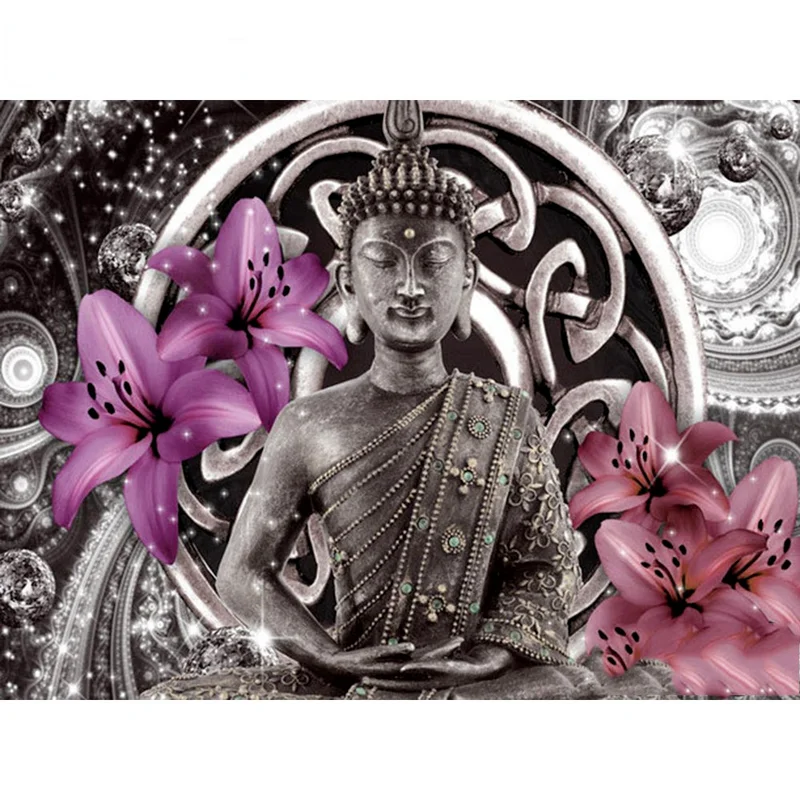 

5D DIY Diamond Painting Cross Stitch Religion Embroidery Buddha Full Square Kits Diamond Mosaic Handicraft