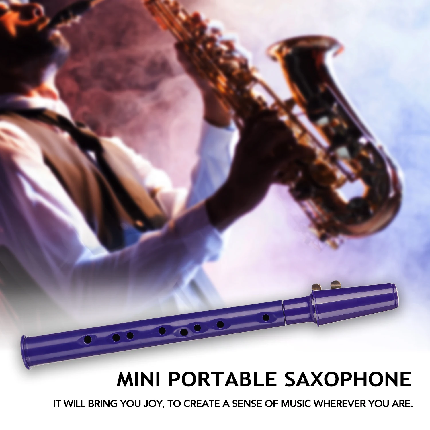 Mini Portable Saxophone Little With Carrying Bag Woodwind Instrument Pocket Sax Musical Gift for beginner | Спорт и развлечения