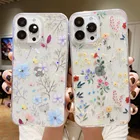 Блестящий Прозрачный чехол для телефона с цветами для Xiaomi Redmi Note 10 Pro, силиконовый чехол для Xiaomi Mi POCO X3 Pro M3 Redmi Note 9 8 Pro