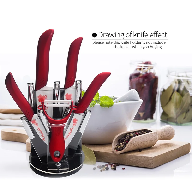 Высококачественные акриловые держатели для ножей 360 градусов кухонный блок