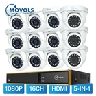Система видеонаблюдения MOVOLS с ИК-камерами, 12 шт., 1080P, 16 каналов