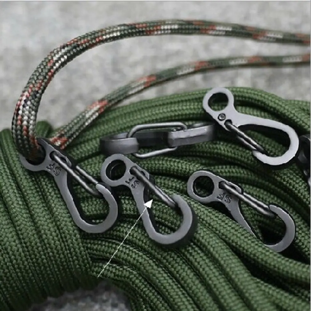 EDC инструменты пружинный дизайн карабин застежки портативный брелок защелка