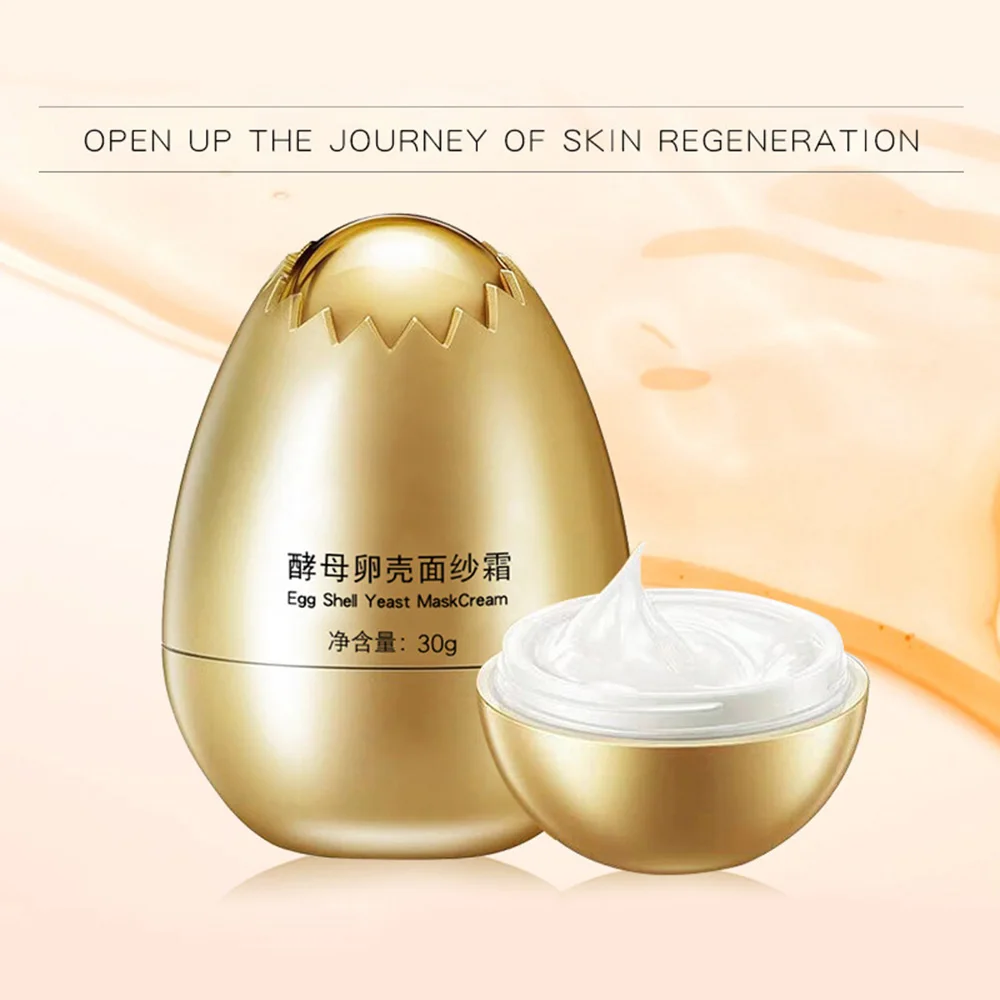 Яичная скорлупа Дрожжевая маска крем для лица увлажняющие кремы ухода за кожей 30