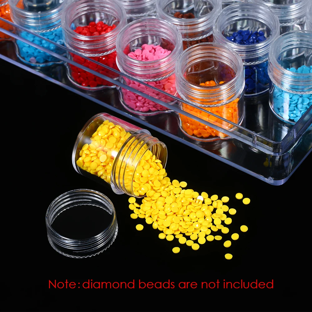 Женская коробка для хранения 30 бутылок прозрачная Бриллиантовая вышивка Женский