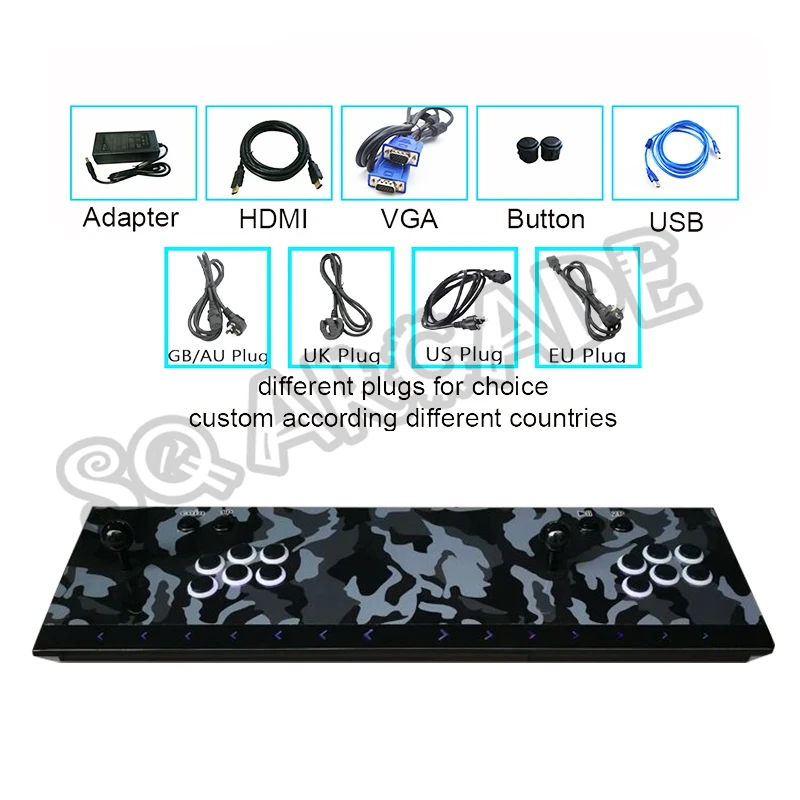 Двойная файтинговая аркадная консоль 2448 в 1 полностью Металлическая 134 3D игр Pandora