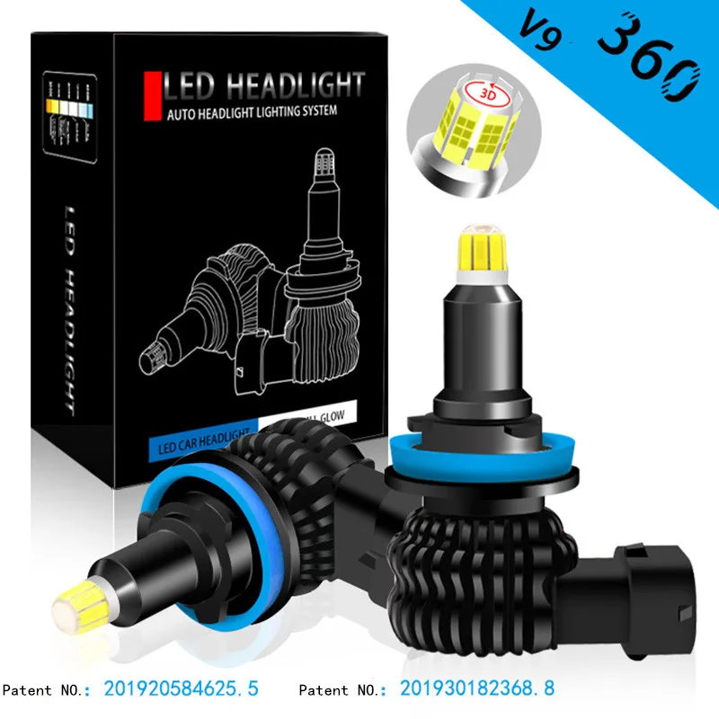 

Powerful with ODM CSP Chip 8-Sides 3D LED Headlight Conversion Kits Bulbs 110W 16000LM High Power 6500K H7 H11 9005 9006 H1 9012