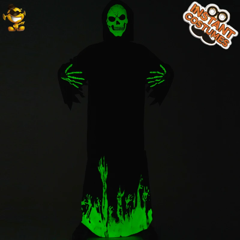 Для Мужчин's Мрачный Жнец костюм призрака Косплэй Пурим для ролевых игр и скелет