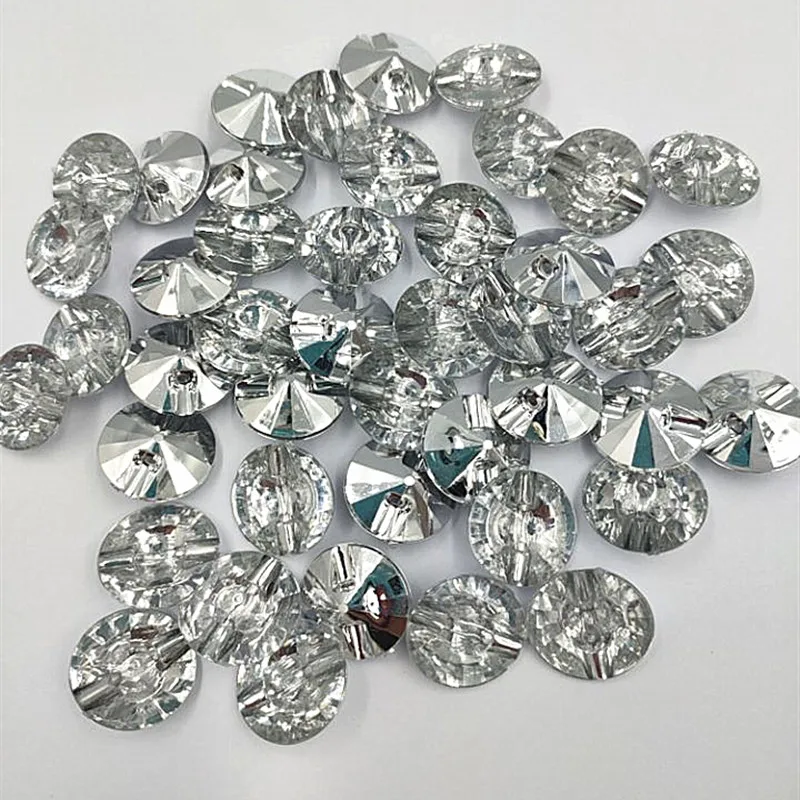 

100 Pcs Crystal Button Snow Boots Sofa Soft Bag Decorative Button